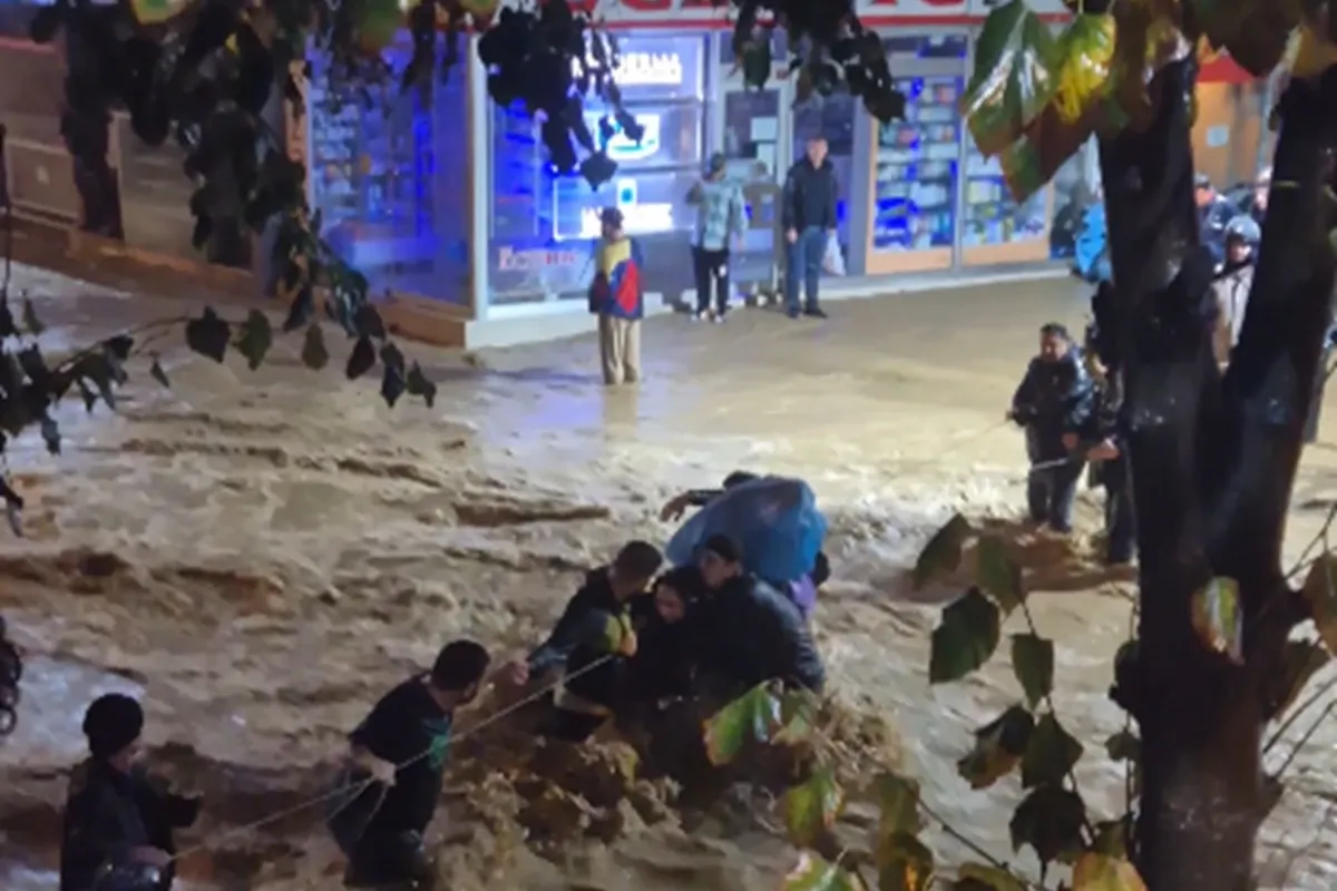 Inundații în Istanbul (foto: captură foto X)