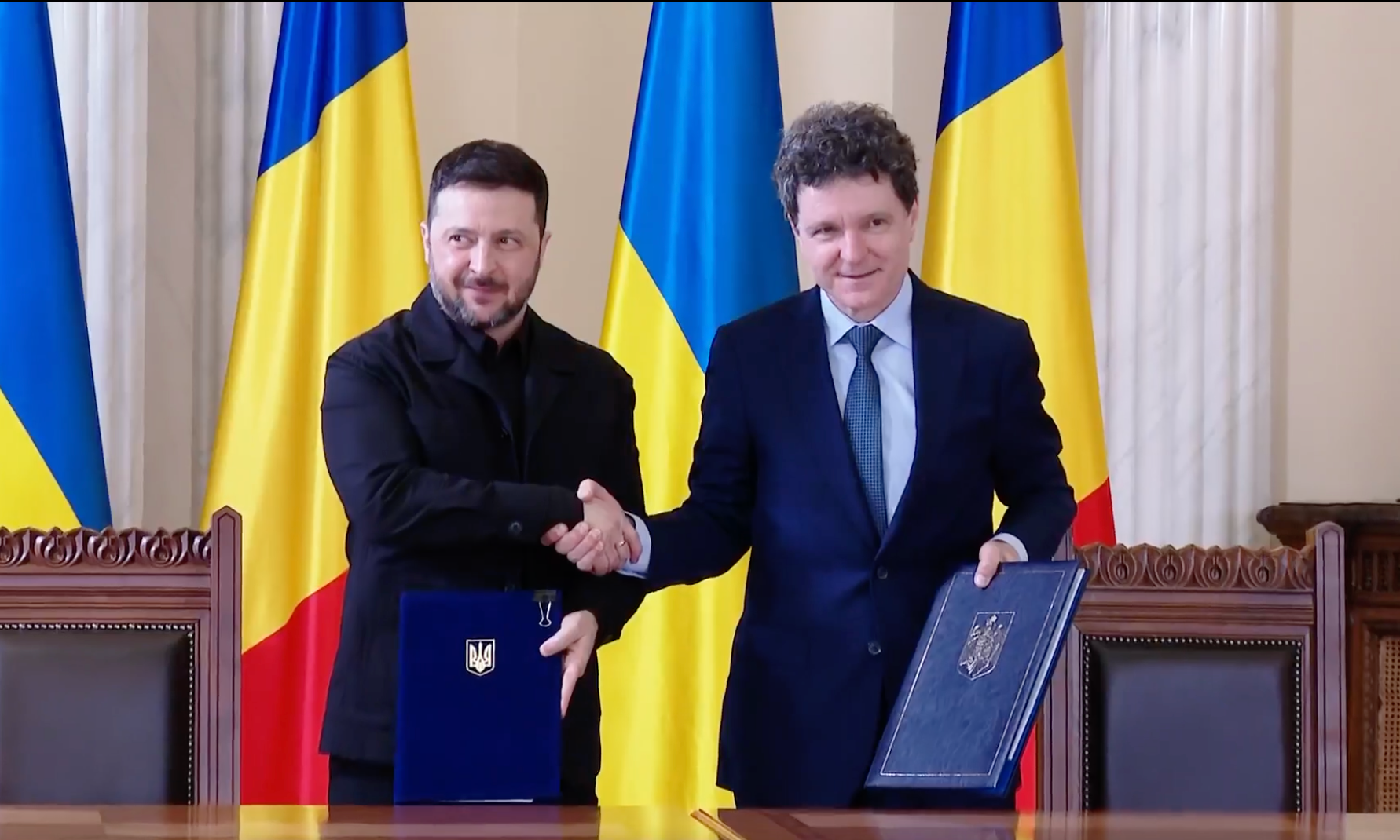 Nicușor Dan / Volodimir Zelenski